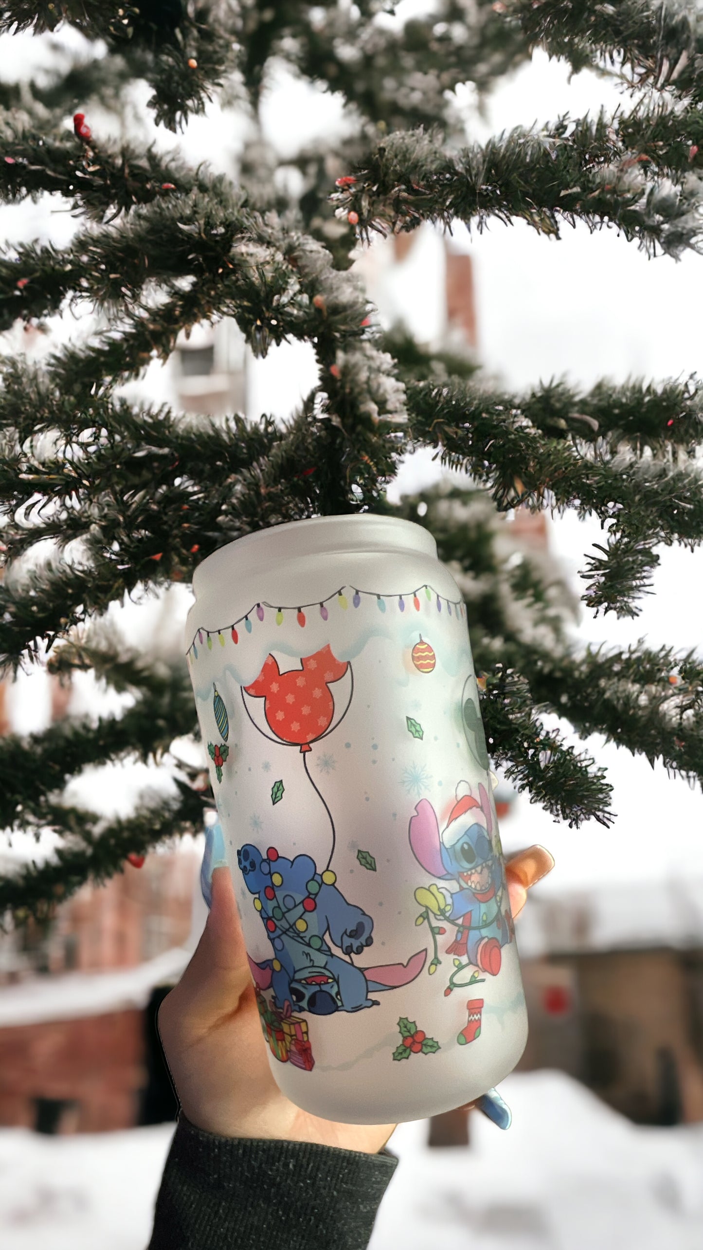 Christmas balloons stitch