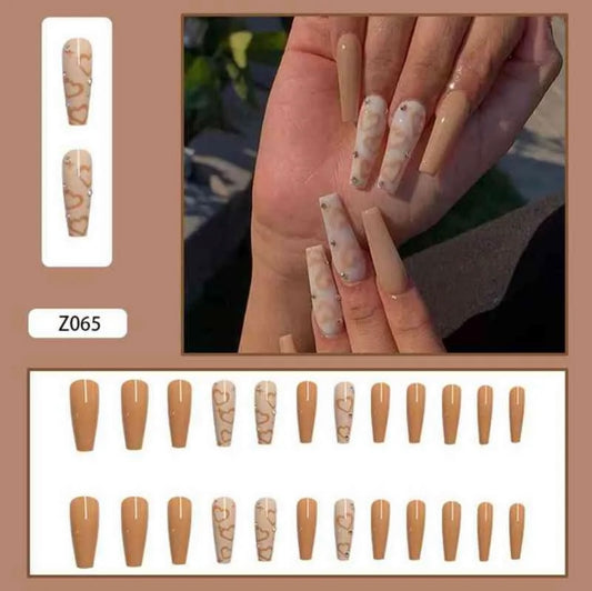Yellow Press On Nails