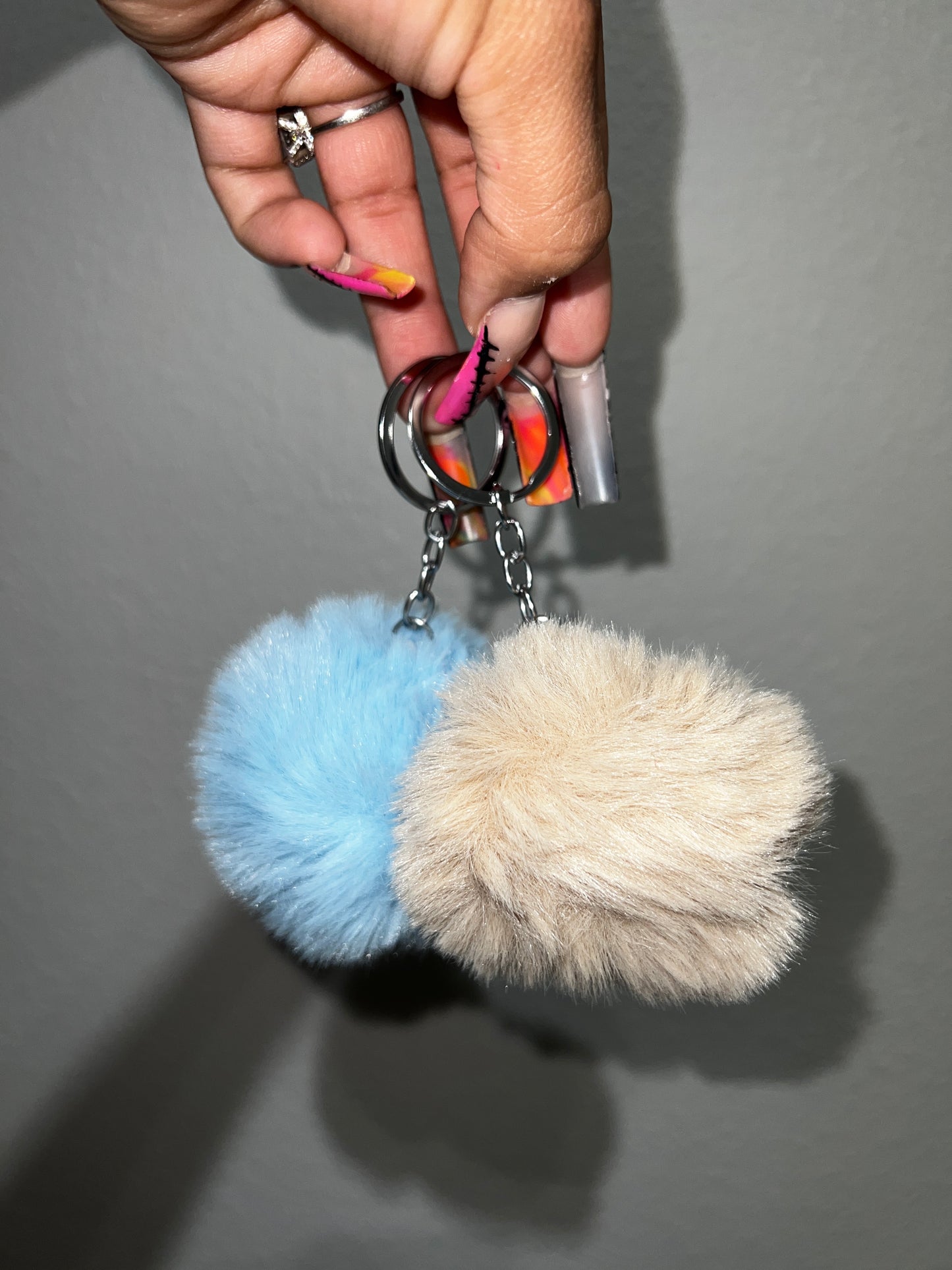 Pom Pom keychain