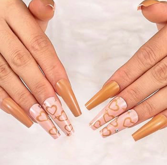 Yellow Press On Nails