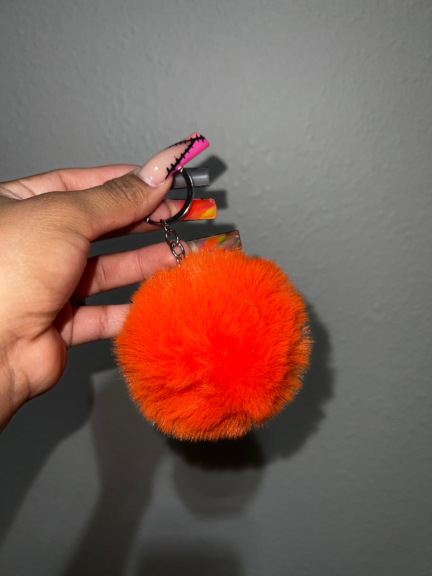 Pom Pom keychain