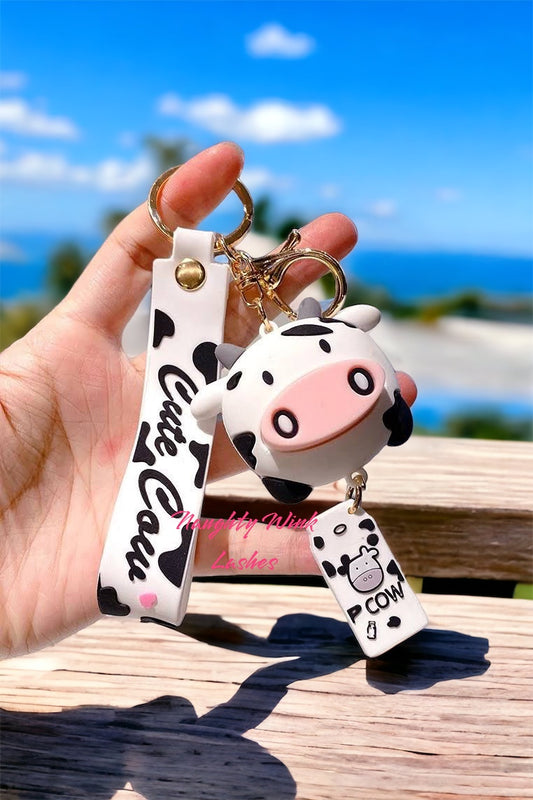 Cute Cow Keychain