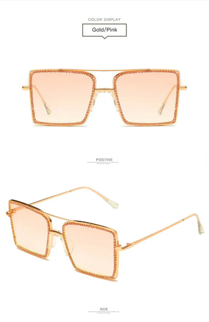 Clear Rhinestone Glasses
