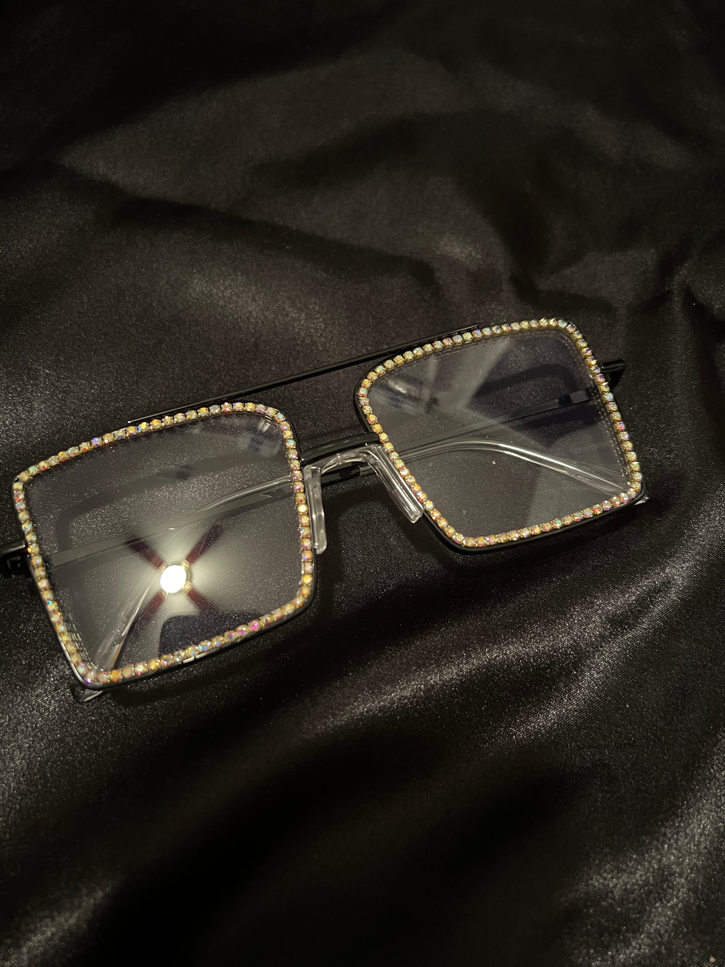 Clear Rhinestone Glasses