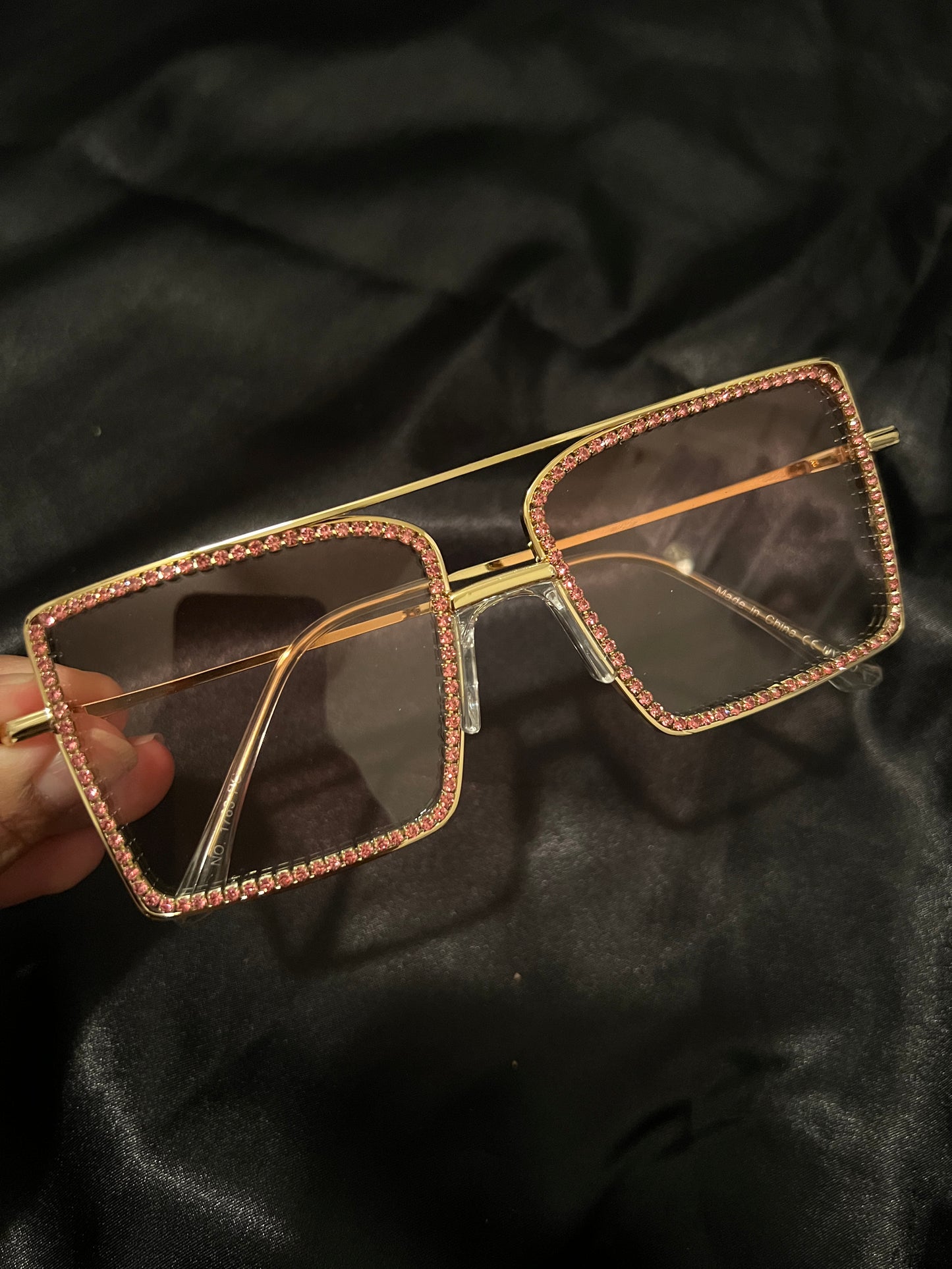 Clear Rhinestone Glasses