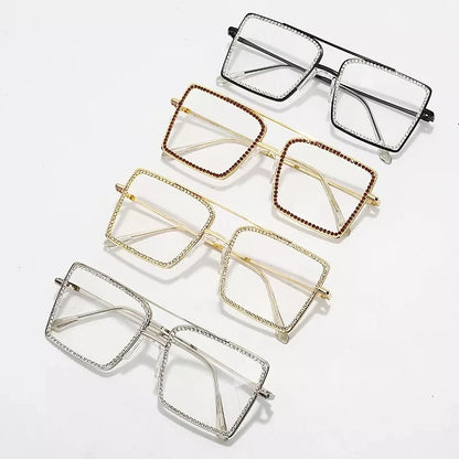 Clear Rhinestone Glasses