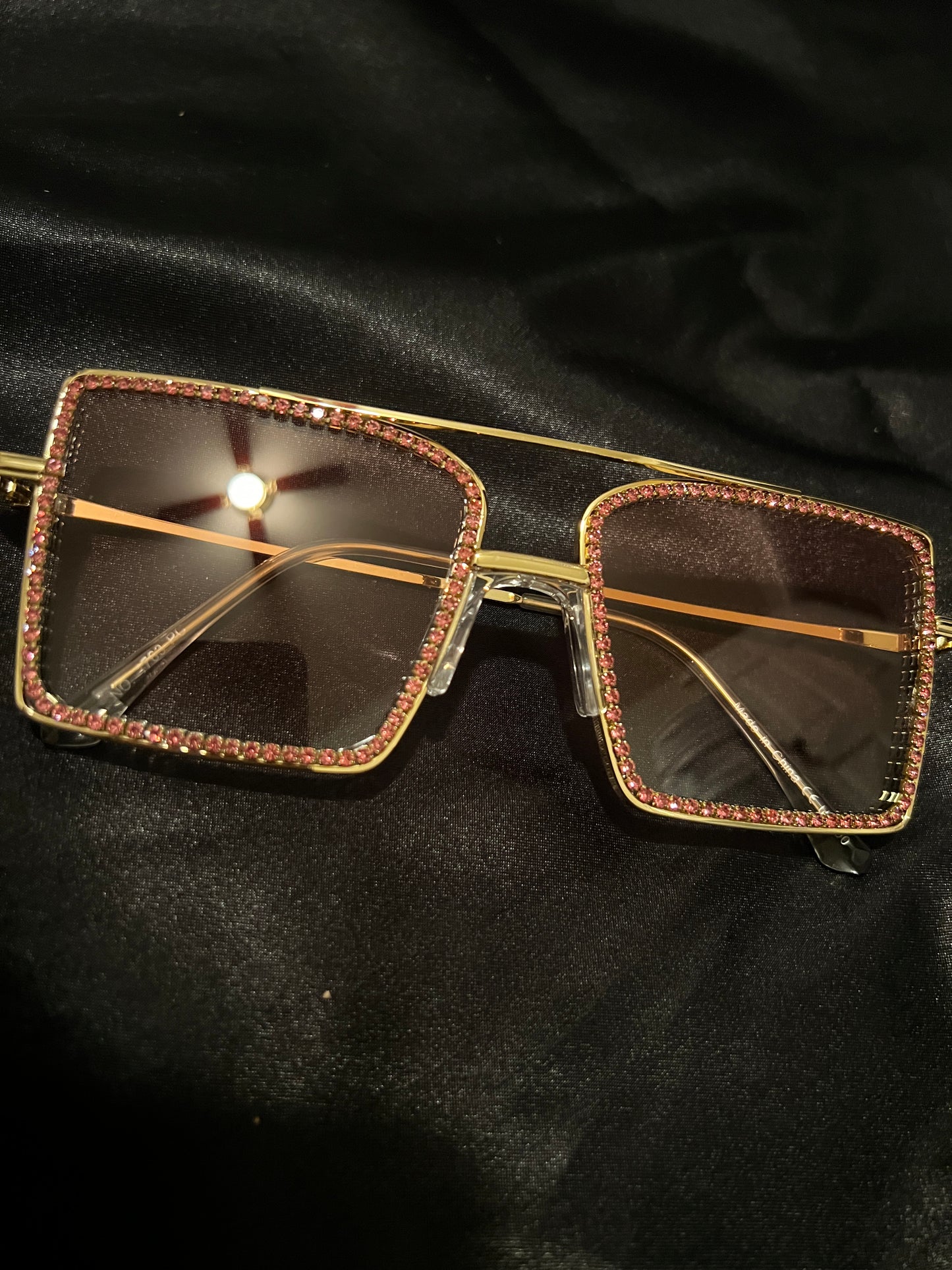 Clear Rhinestone Glasses