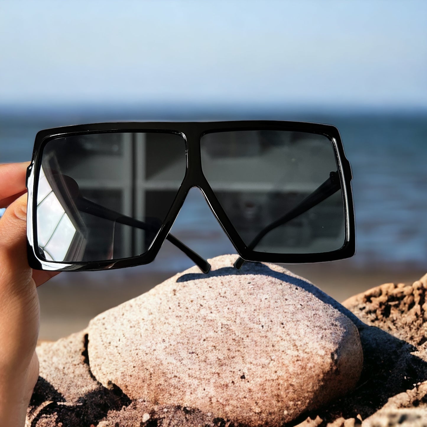 Gafas de sol con montura cuadrada grande