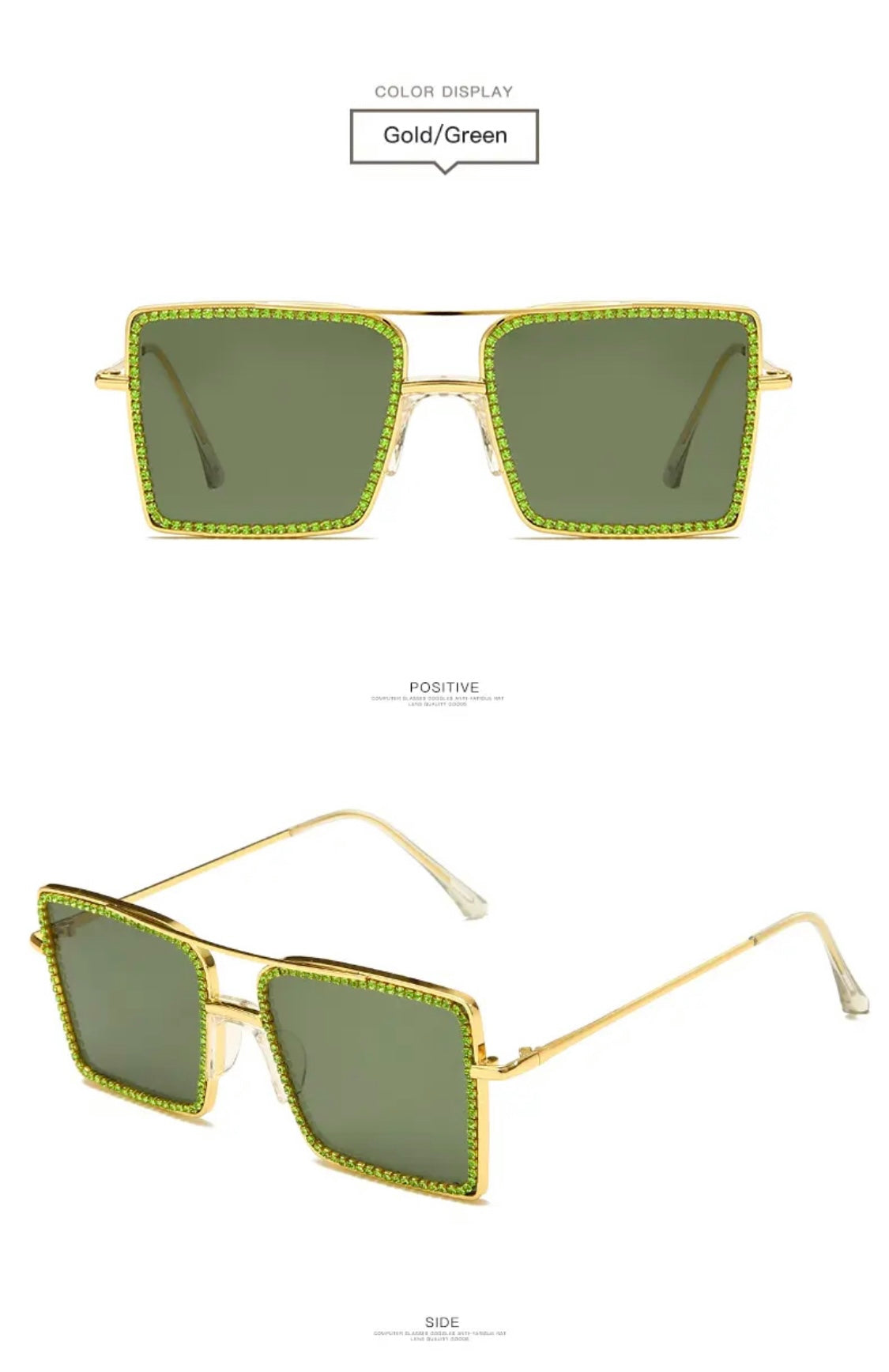 Clear Rhinestone Glasses
