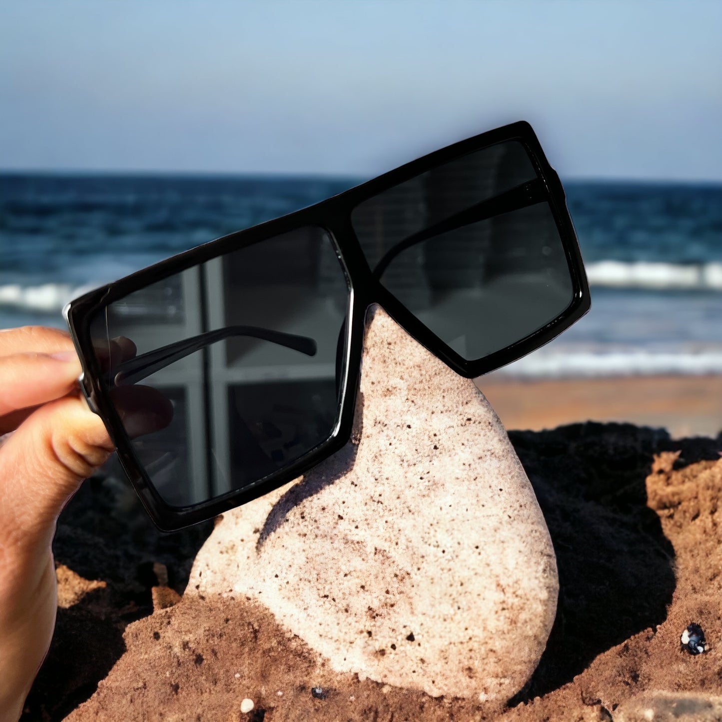 Gafas de sol con montura cuadrada grande