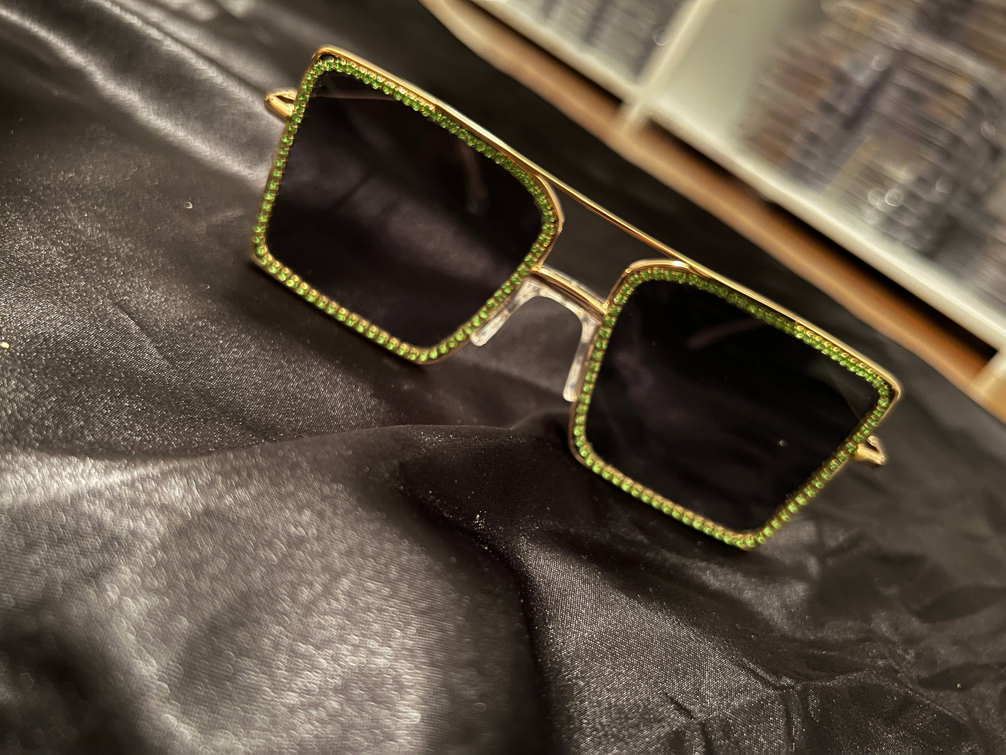 Clear Rhinestone Glasses