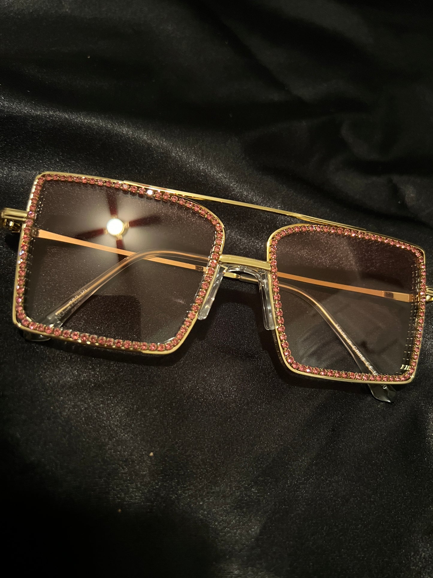 Clear Rhinestone Glasses