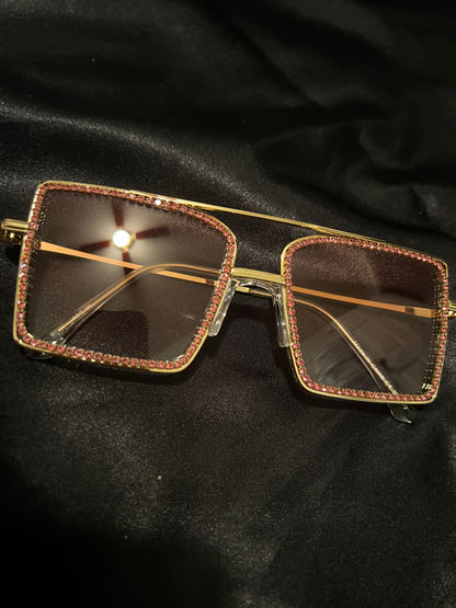Clear Rhinestone Glasses
