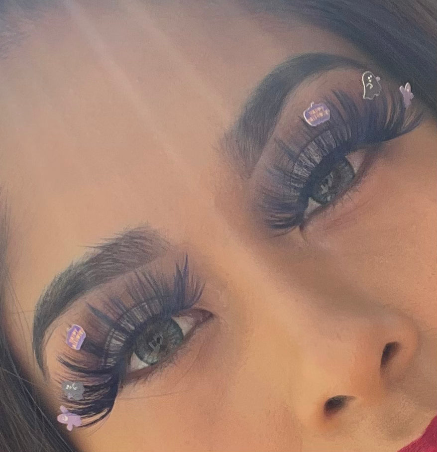 Dark Blue halloween Lashes Ghost Pumpkin - Naughty Wink