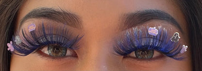 Dark Blue halloween Lashes Ghost Pumpkin - Naughty Wink