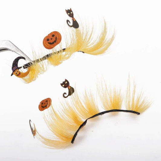 Yellow Cat Pumpkin Lash - Naughty Wink